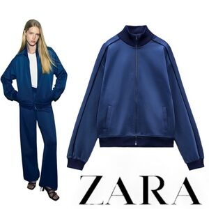 Zara Blue Retro Style Jacket